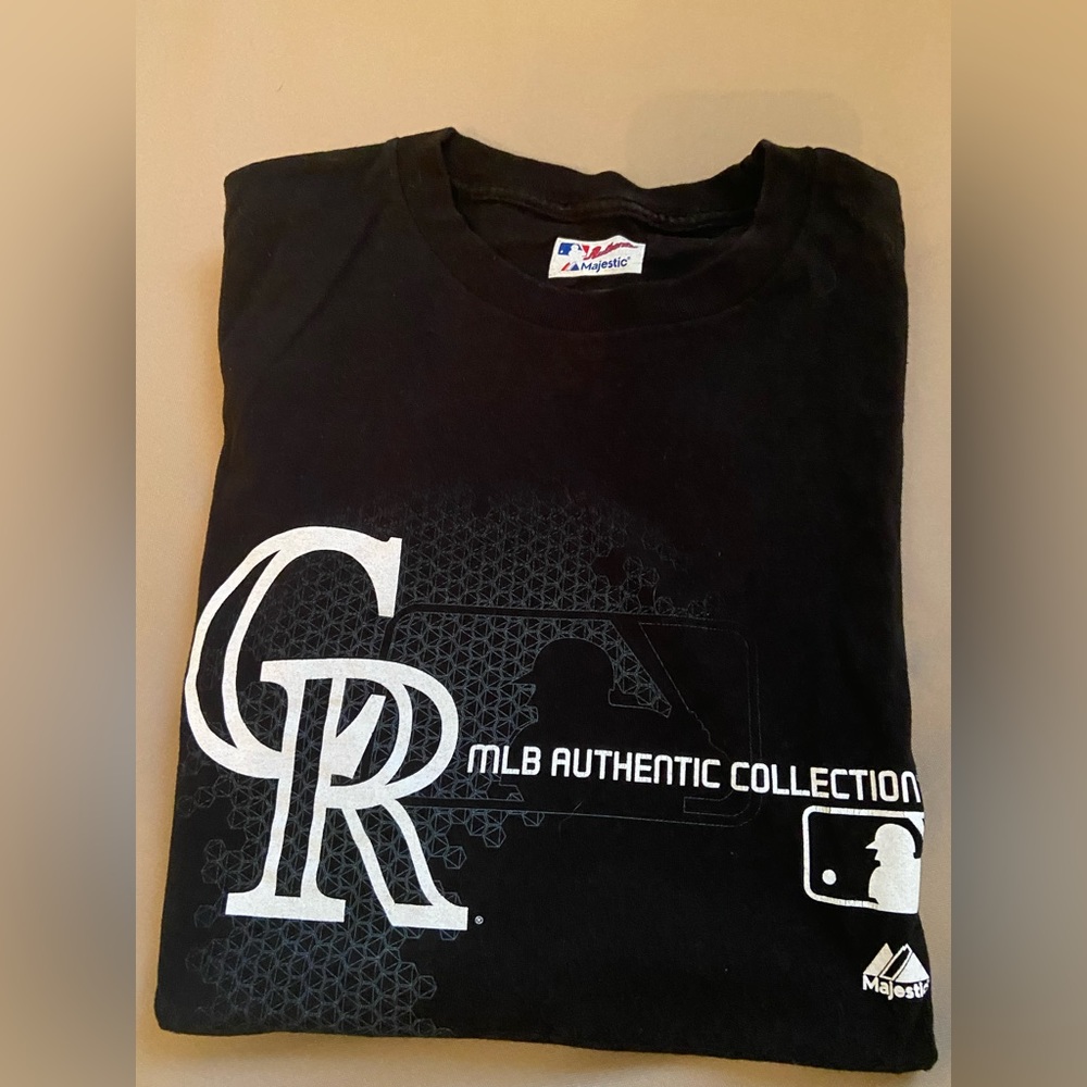 Colorado Rockies MLB T-Shirt Men’s XL Black Authentic Collection